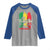 True Love Reggae Raglan Shirt Jamaican Rasta Music Palm Tree - Wonder Print Shop