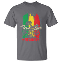 True Love Reggae T Shirt Jamaican Rasta Music Palm Tree - Wonder Print Shop