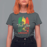 True Love Reggae T Shirt For Women Jamaican Rasta Music Palm Tree - Wonder Print Shop