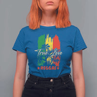 True Love Reggae T Shirt For Women Jamaican Rasta Music Palm Tree - Wonder Print Shop