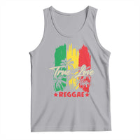 True Love Reggae Tank Top Jamaican Rasta Music Palm Tree - Wonder Print Shop