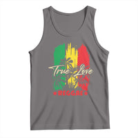 True Love Reggae Tank Top Jamaican Rasta Music Palm Tree - Wonder Print Shop