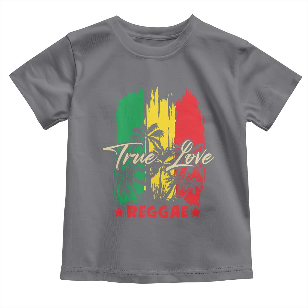 True Love Reggae Toddler T Shirt Jamaican Rasta Music Palm Tree - Wonder Print Shop