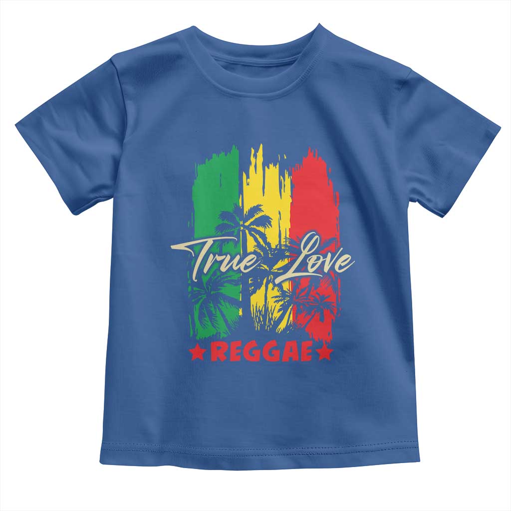 True Love Reggae Toddler T Shirt Jamaican Rasta Music Palm Tree - Wonder Print Shop