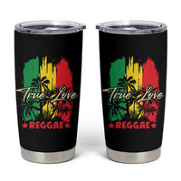 True Love Reggae Tumbler Cup Jamaican Rasta Music Palm Tree - Wonder Print Shop