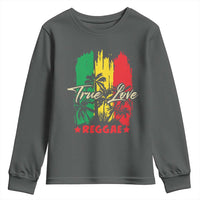 True Love Reggae Youth Sweatshirt Jamaican Rasta Music Palm Tree - Wonder Print Shop