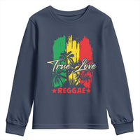 True Love Reggae Youth Sweatshirt Jamaican Rasta Music Palm Tree - Wonder Print Shop