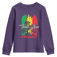 True Love Reggae Youth Sweatshirt Jamaican Rasta Music Palm Tree - Wonder Print Shop