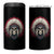Native American Indian Chief Skull Headdress 4 in 1 Can Cooler Tumbler - Wonder Print Shop