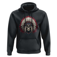 Native American Indian Chief Skull Headdress Hoodie - Wonder Print Shop
