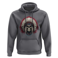Native American Indian Chief Skull Headdress Hoodie - Wonder Print Shop