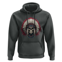 Native American Indian Chief Skull Headdress Hoodie - Wonder Print Shop