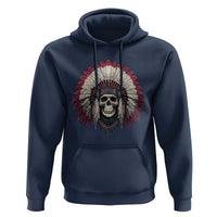 Native American Indian Chief Skull Headdress Hoodie - Wonder Print Shop