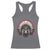 Native American Indian Chief Skull Headdress Racerback Tank Top - Wonder Print Shop