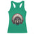 Native American Indian Chief Skull Headdress Racerback Tank Top - Wonder Print Shop