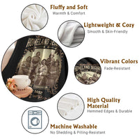 Homeland Security Fighting Terrorism Since 1492 Throw Blanket Native American History - Wonder Print Shop