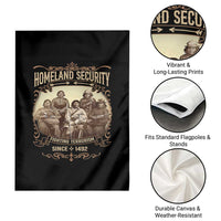 Homeland Security Fighting Terrorism Since 1492 Garden Flag Native American History - Wonder Print Shop