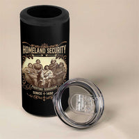 Homeland Security Fighting Terrorism Since 1492 4 in 1 Can Cooler Tumbler Native American History - Wonder Print Shop