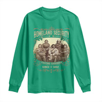 Homeland Security Fighting Terrorism Since 1492 Long Sleeve Shirt Native American History - Wonder Print Shop
