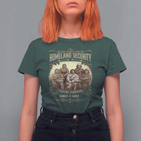 Homeland Security Fighting Terrorism Since 1492 T Shirt For Women Native American History - Wonder Print Shop