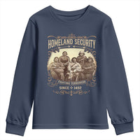 Homeland Security Fighting Terrorism Since 1492 Youth Sweatshirt Native American History - Wonder Print Shop