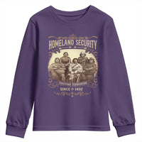 Homeland Security Fighting Terrorism Since 1492 Youth Sweatshirt Native American History - Wonder Print Shop