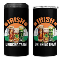 Funny Irish Drinking Team 4 in 1 Can Cooler Tumbler St Patricks Day Vintage Beer Ireland Flag Clover