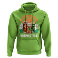 Funny Irish Drinking Team Hoodie St Patricks Day Vintage Beer Ireland Flag Clover