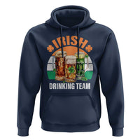 Funny Irish Drinking Team Hoodie St Patricks Day Vintage Beer Ireland Flag Clover