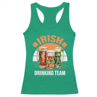 Funny Irish Drinking Team Racerback Tank Top St Patricks Day Vintage Beer Ireland Flag Clover