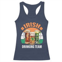 Funny Irish Drinking Team Racerback Tank Top St Patricks Day Vintage Beer Ireland Flag Clover