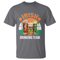 Funny Irish Drinking Team T Shirt St Patricks Day Vintage Beer Ireland Flag Clover
