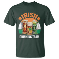 Funny Irish Drinking Team T Shirt St Patricks Day Vintage Beer Ireland Flag Clover