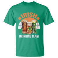 Funny Irish Drinking Team T Shirt St Patricks Day Vintage Beer Ireland Flag Clover