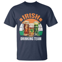 Funny Irish Drinking Team T Shirt St Patricks Day Vintage Beer Ireland Flag Clover