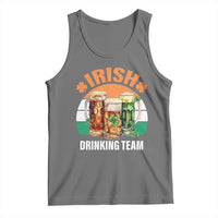 Funny Irish Drinking Team Tank Top St Patricks Day Vintage Beer Ireland Flag Clover