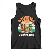 Funny Irish Drinking Team Tank Top St Patricks Day Vintage Beer Ireland Flag Clover