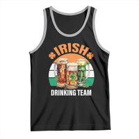 Funny Irish Drinking Team Tank Top St Patricks Day Vintage Beer Ireland Flag Clover