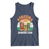 Funny Irish Drinking Team Tank Top St Patricks Day Vintage Beer Ireland Flag Clover