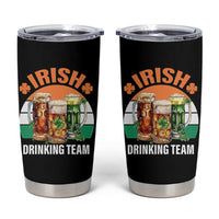 Funny Irish Drinking Team Tumbler Cup St Patricks Day Vintage Beer Ireland Flag Clover