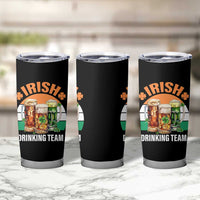 Funny Irish Drinking Team Tumbler Cup St Patricks Day Vintage Beer Ireland Flag Clover