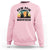 Funny Black Cat Halloween Sweatshirt Pew Madafakas Witch Retro Vintage Bat - Wonder Print Shop