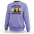 Funny Black Cat Halloween Sweatshirt Pew Madafakas Witch Retro Vintage Bat - Wonder Print Shop