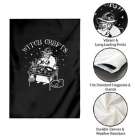 Funny Halloween Garden Flag Witch Crafts Witchcraft Skull Cat Ghost - Wonder Print Shop