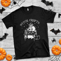 Funny Halloween T Shirt Witch Crafts Witchcraft Skull Cat Ghost - Wonder Print Shop