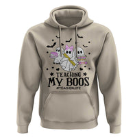 Funny Teacher Halloween Hoodie Teaching My Boos Teacherlife Ghost Pencil Book - Wonder Print Shop