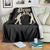 Funny Oktoberfest Bigfoot Prost Throw Blanket German Sasquatch Beer Mug - Wonder Print Shop