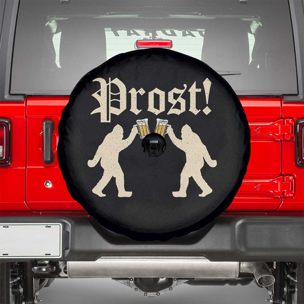 Funny Oktoberfest Bigfoot Prost Spare Tire Cover German Sasquatch Beer Mug - Wonder Print Shop