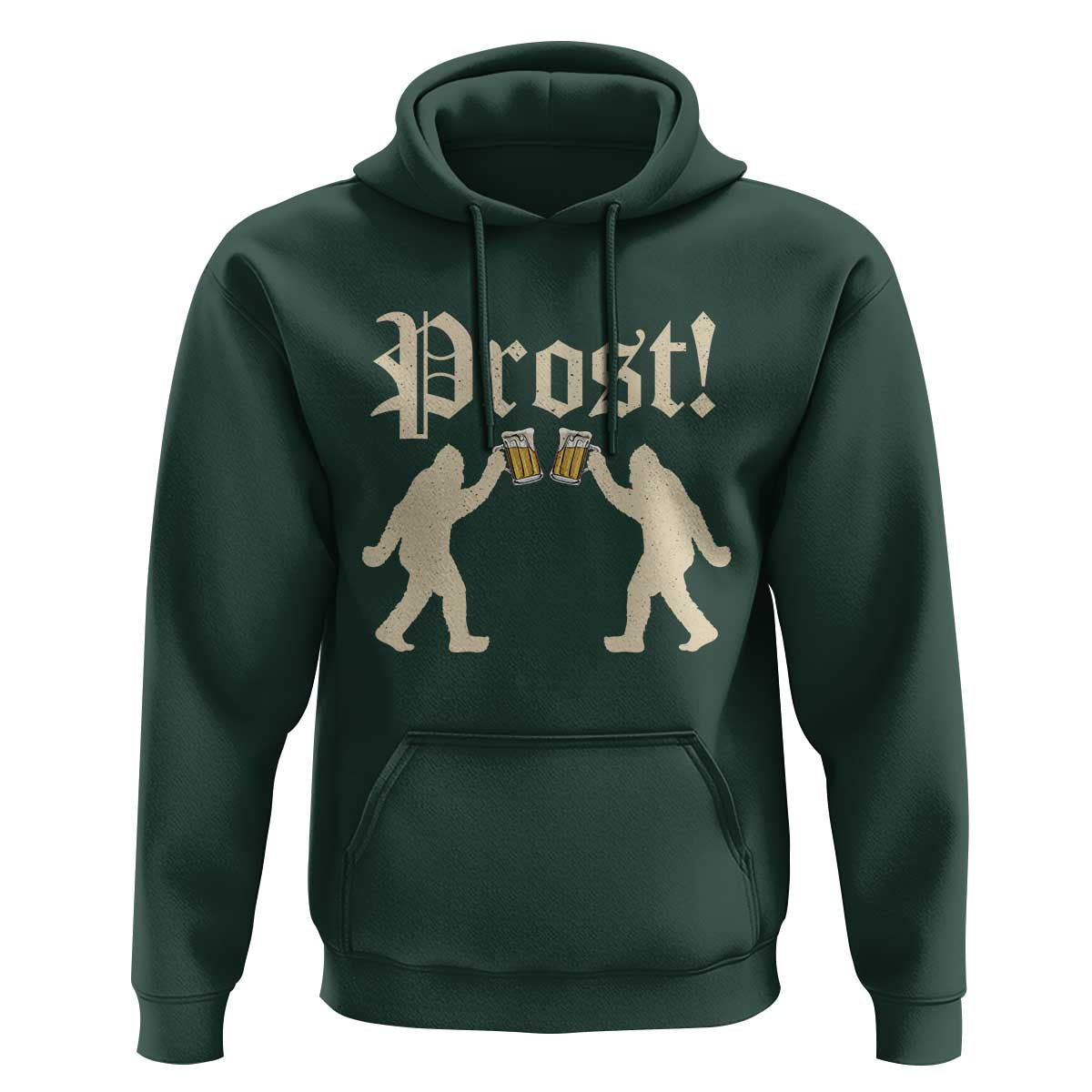 Funny Oktoberfest Bigfoot Prost Hoodie German Sasquatch Beer Mug - Wonder Print Shop