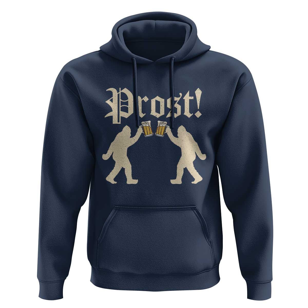 Funny Oktoberfest Bigfoot Prost Hoodie German Sasquatch Beer Mug - Wonder Print Shop